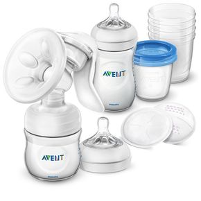 Ручний молоковідсмоктувач Philips Avent Natural, з набором для зберігання SCD221 / 00 